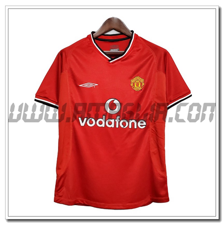 Maglia Calcio Manchester United Retro Prima 2000/2001