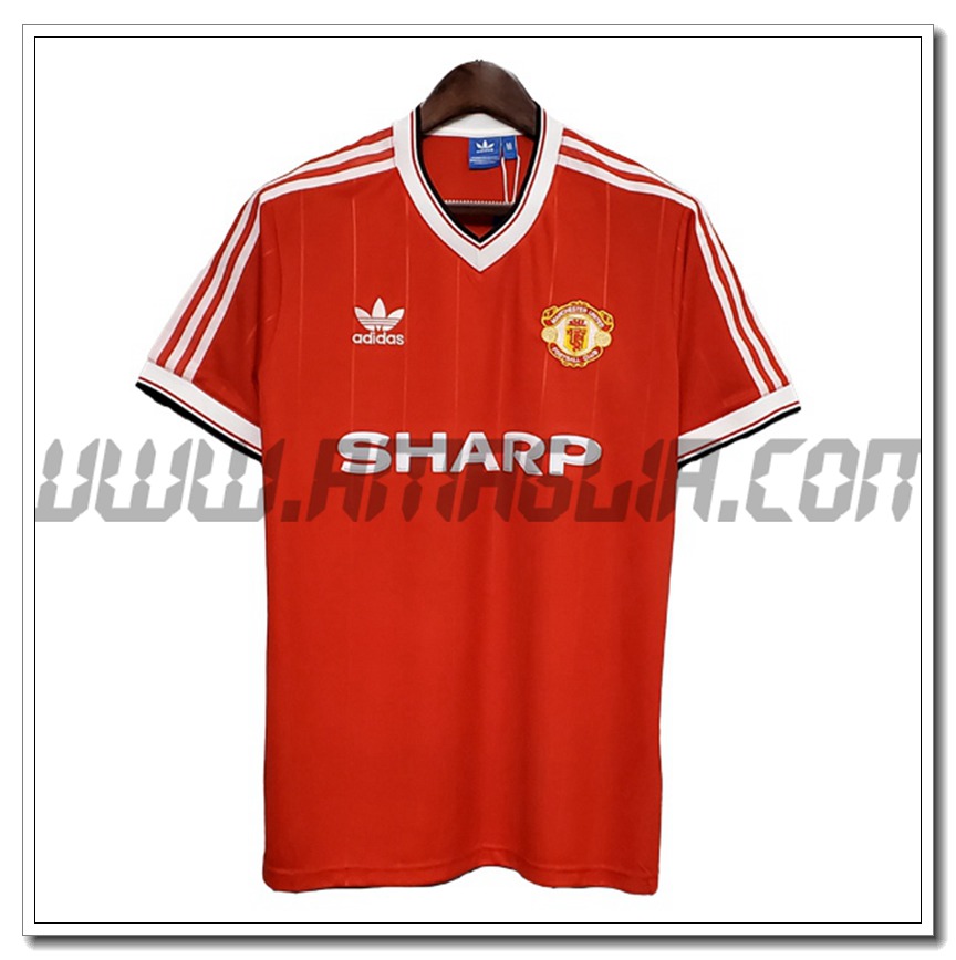Maglia Calcio Manchester United Retro Prima 1983/1984