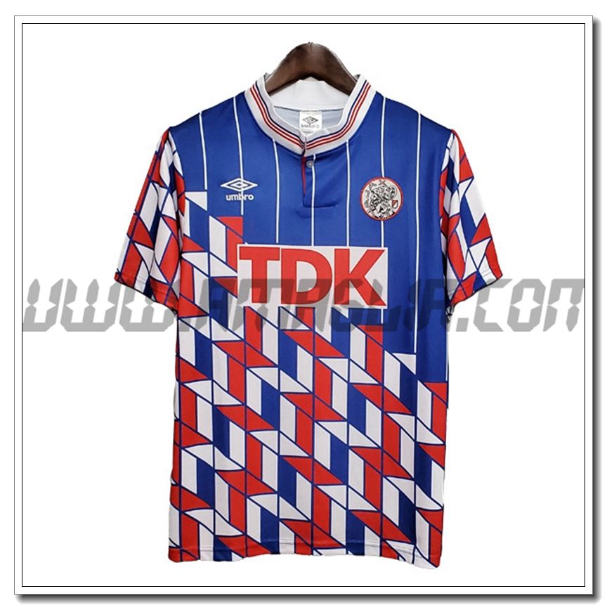 Maglia Calcio AFC Ajax Retro Seconda 1990