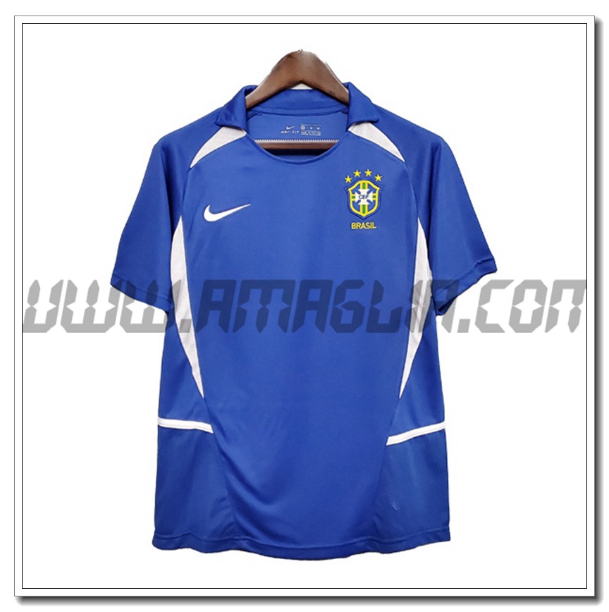 Maglia Calcio Brasile Retro Seconda 2002
