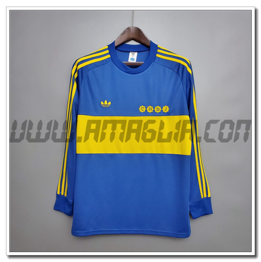 Maglia Calcio Boca Juniors Retro Manica Lunga Prima 1981