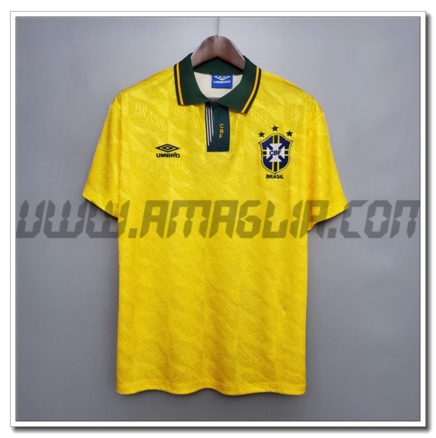 Maglia Calcio Brasile Retro Prima 1991/1993