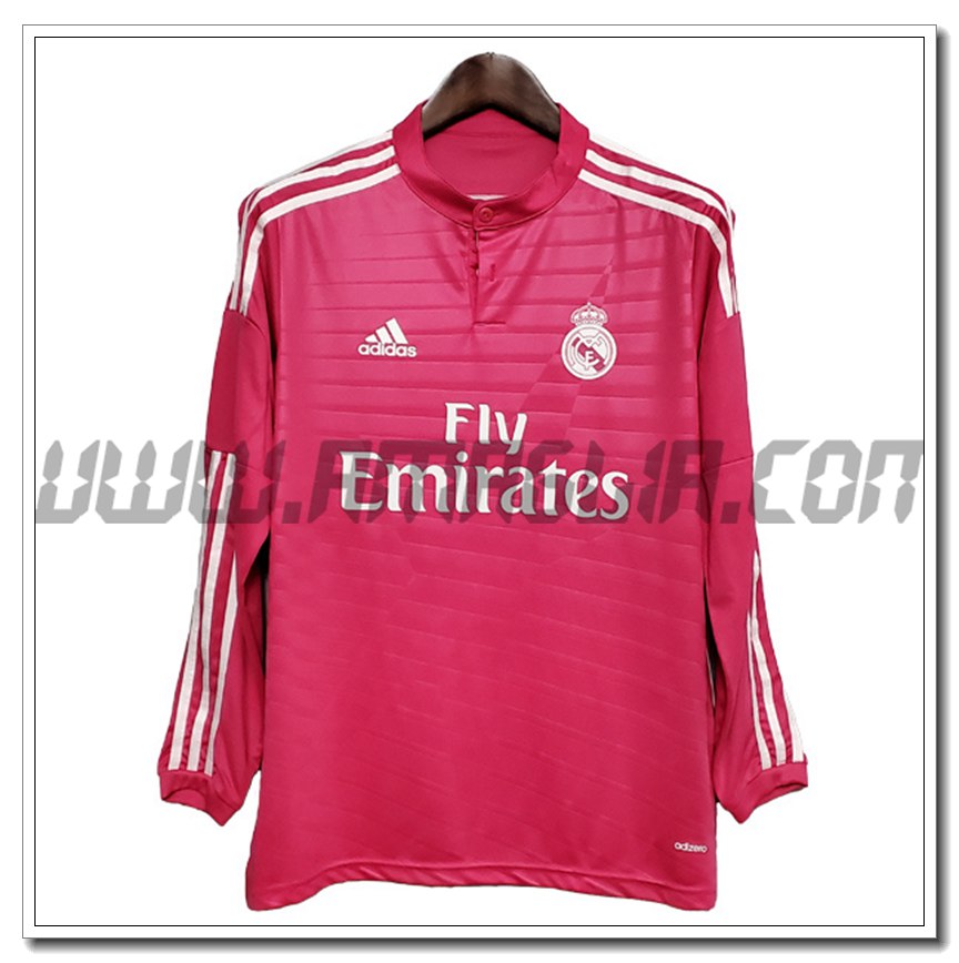 Maglia Calcio Real Madrid Retro Seconda Manica Lunga 2014/2015