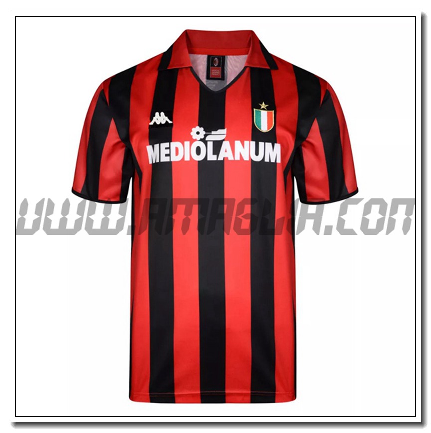 Maglia Calcio AC Milan Retro Prima 1988/1989