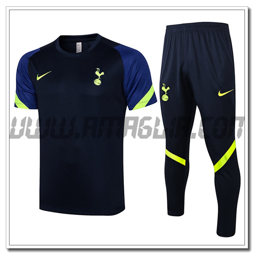 Kit Maglia Polo Tottenham Hotspur + Pantaloni Blu 2021 2022