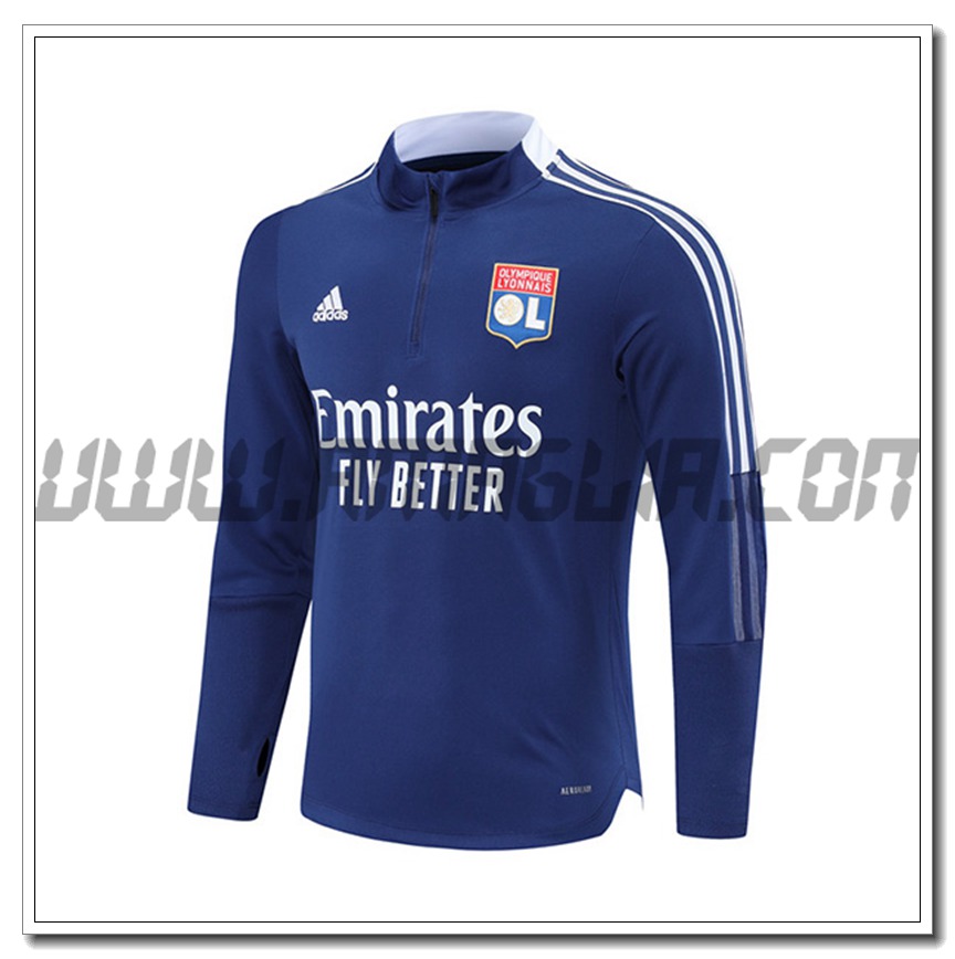 Felpa Allenamento Lyon OL Blu 2021 2022