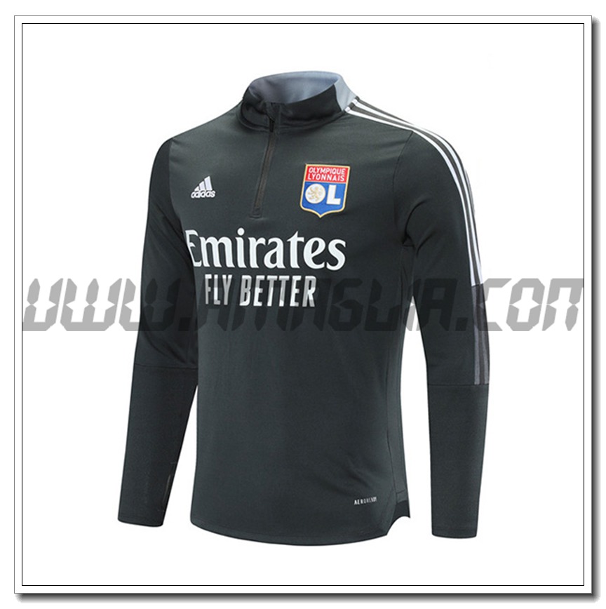 Felpa Allenamento Lyon OL Grigio 2021 2022