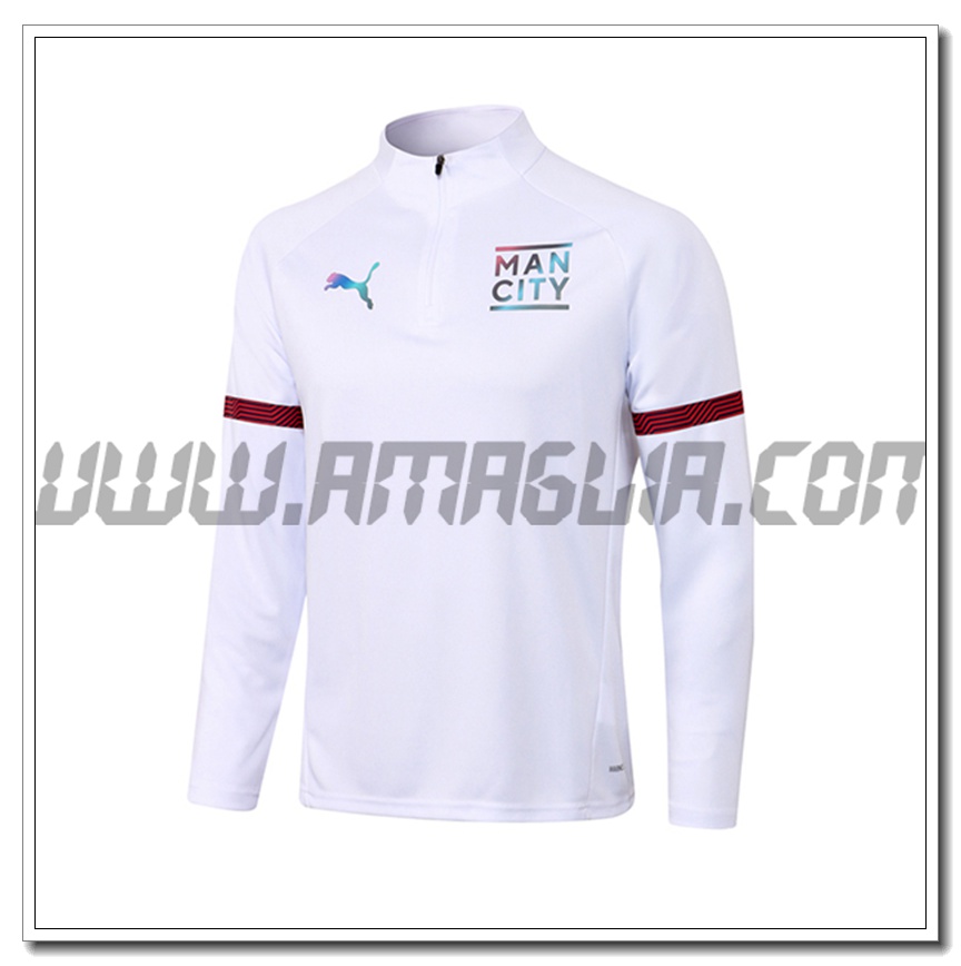 Felpa Allenamento Manchester City Bianco 2021 2022