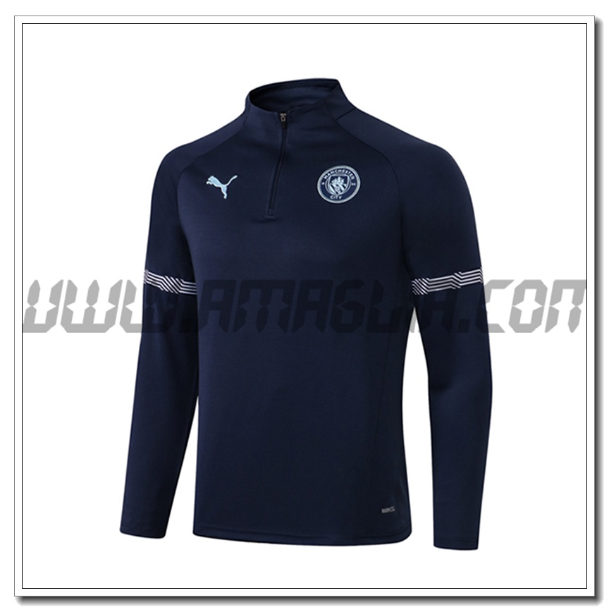 Felpa Allenamento Manchester City Blu 2021 2022
