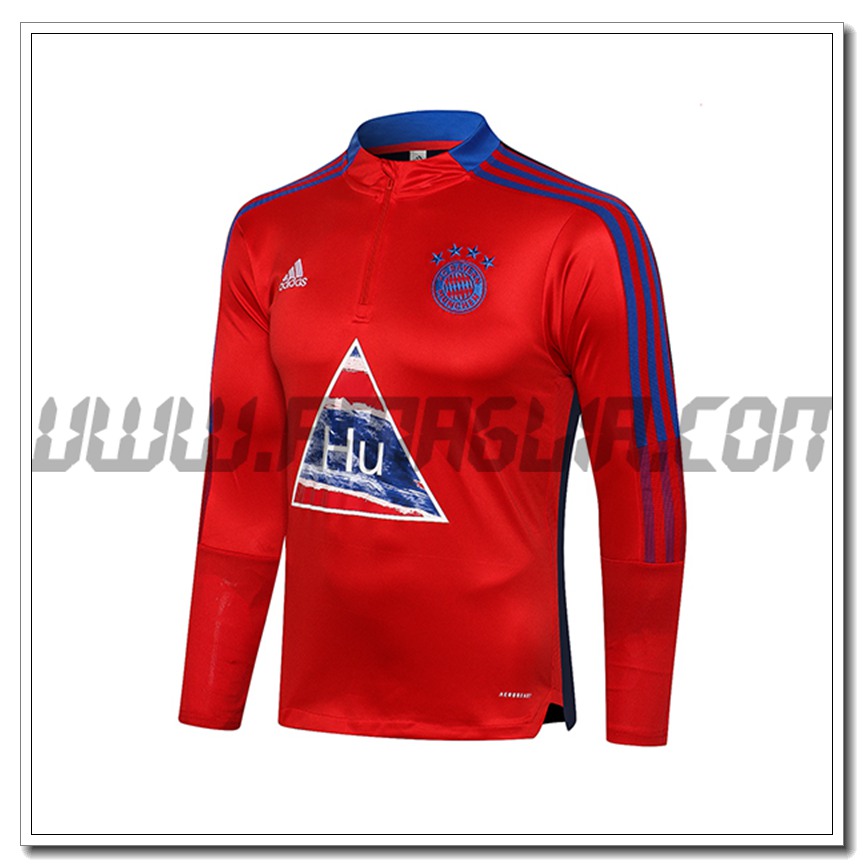 Felpa Allenamento Bayern Monaco Rosso/Blu 2021 2022