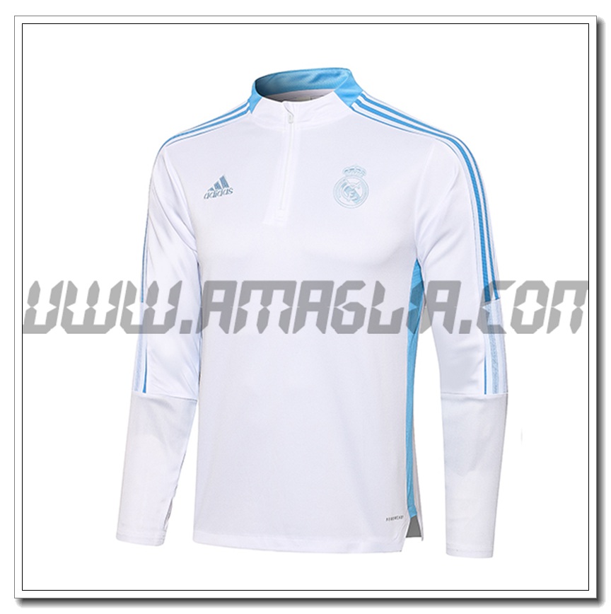 Felpa Allenamento Real Madrid Bianco 2021 2022