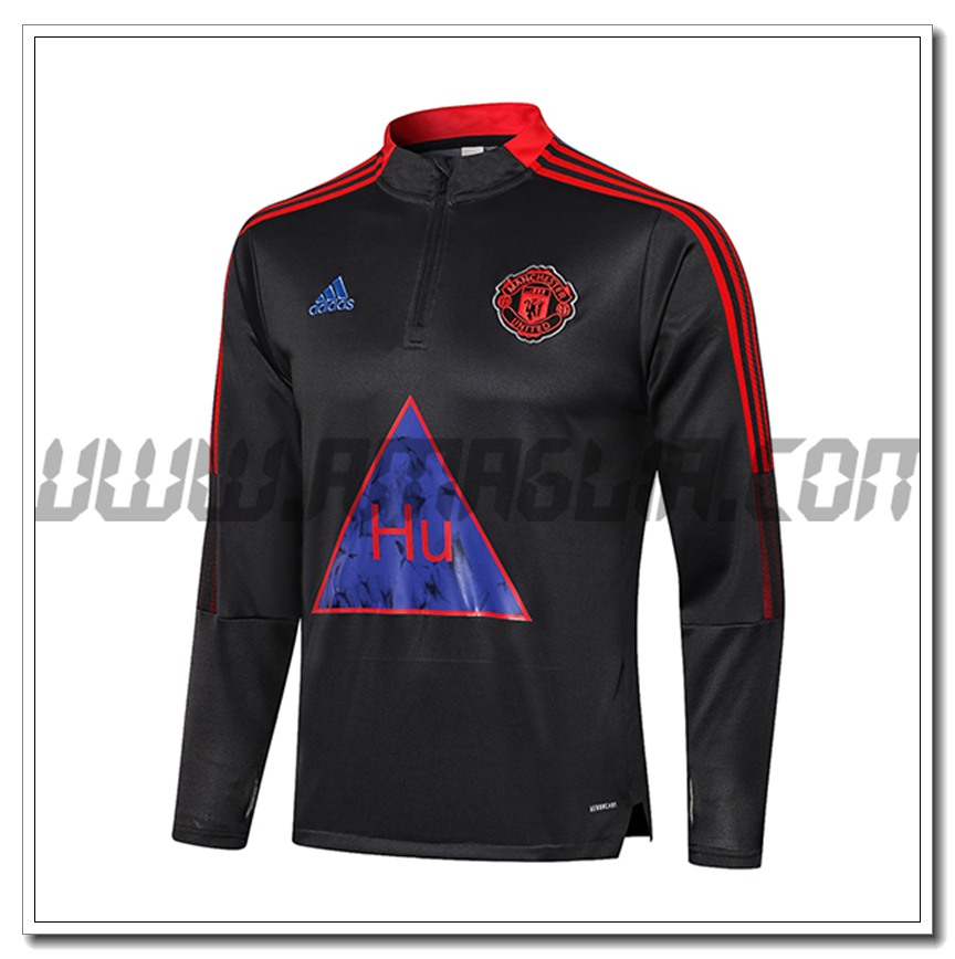 Felpa Allenamento Manchester United Grigio Buio 2021 2022