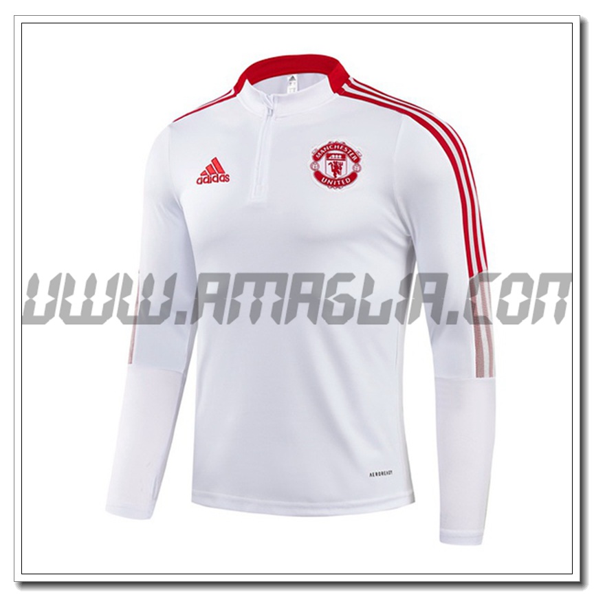 Felpa Allenamento Manchester United Nero/Bianco 2021 2022