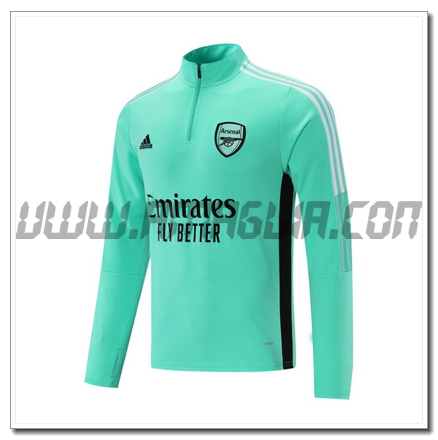 Felpa Allenamento FC Arsenal Verde/Nero 2021 2022
