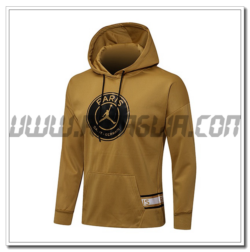 Felpa a Capuche Jordan PSG Giallo 2021 2022