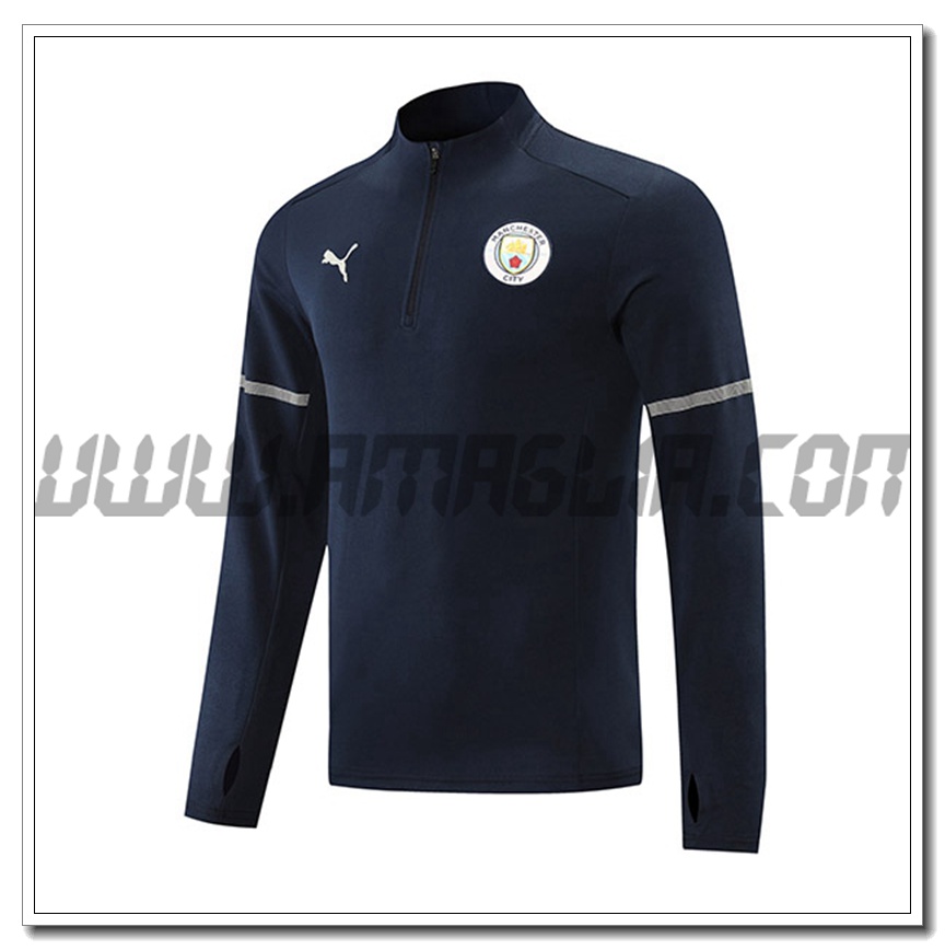 Felpa Allenamento Manchester City Blu Marino 2021 2022