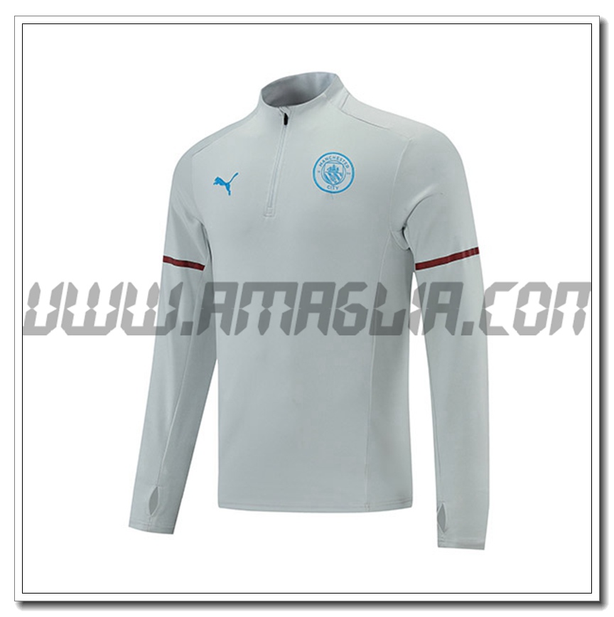Felpa Allenamento Manchester City Grigio 2021 2022