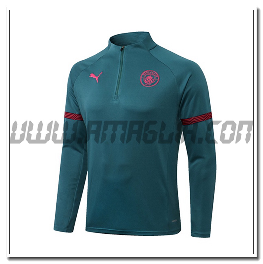 Felpa Allenamento Manchester City Verde 2021 2022