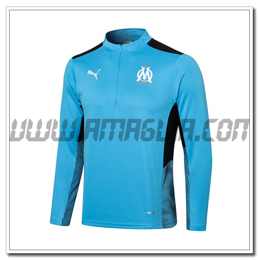 Felpa Allenamento Marsiglia OM Blu/Nero 2021 2022