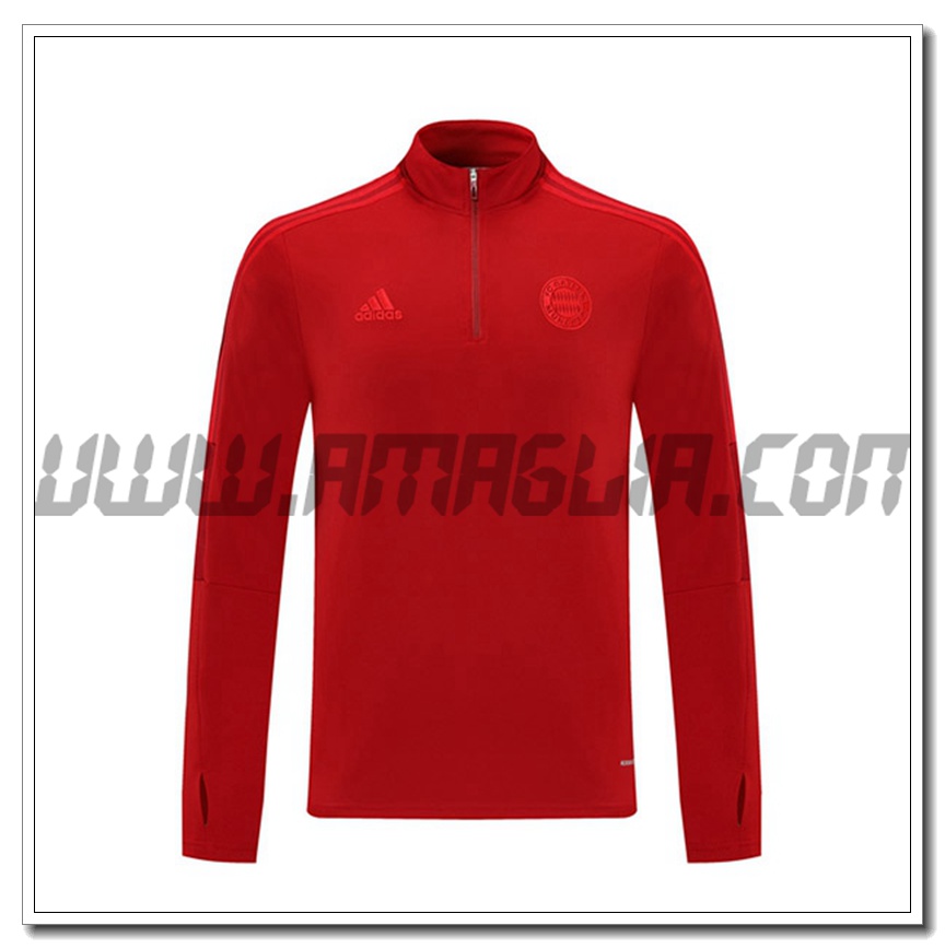 Felpa Allenamento Bayern Monaco Rosso 2021/2023