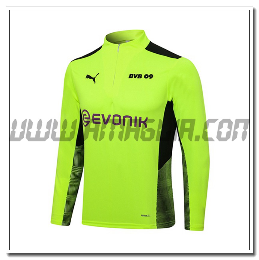 Felpa Allenamento Dortmund BVB Verde/Nero 2021 2022