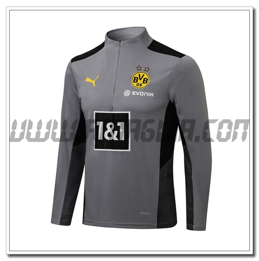 Felpa Allenamento Dortmund BVB Grigio 2021 2022
