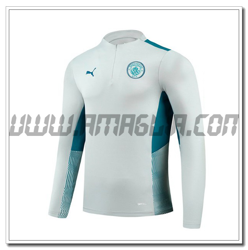 Felpa Allenamento Manchester City Grigio 2021 2022