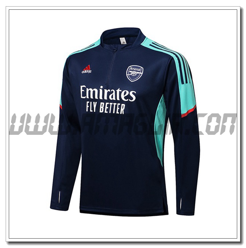 Felpa Allenamento FC Arsenal Blu Marino/Verde 2021 2022