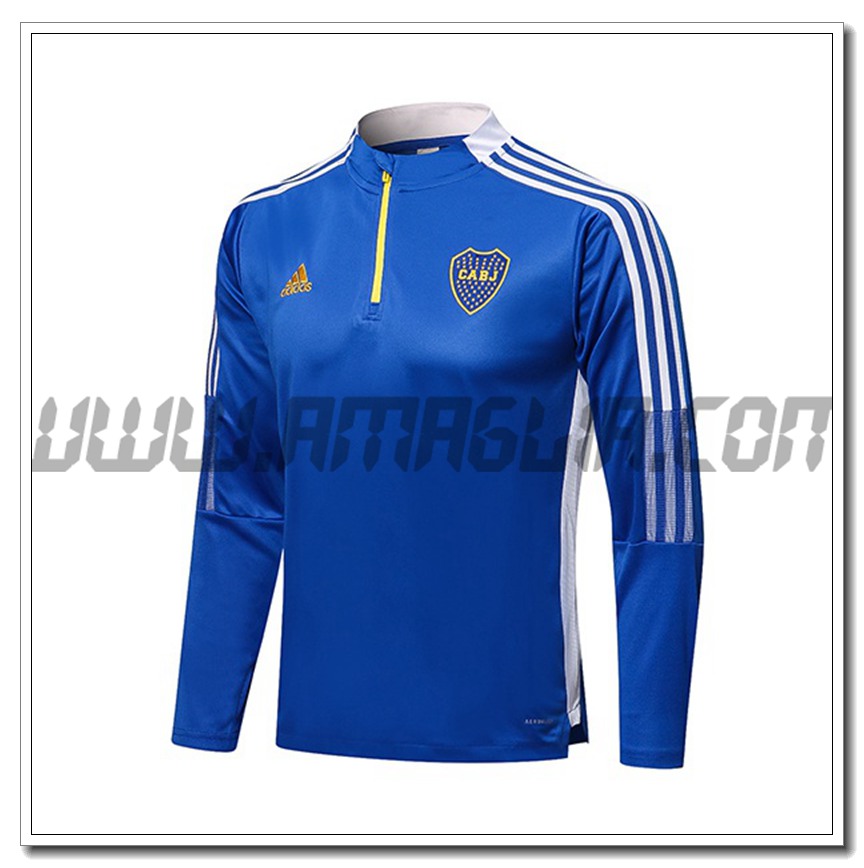Felpa Allenamento Boca JuNeros Blu/Bianco 2021 2022