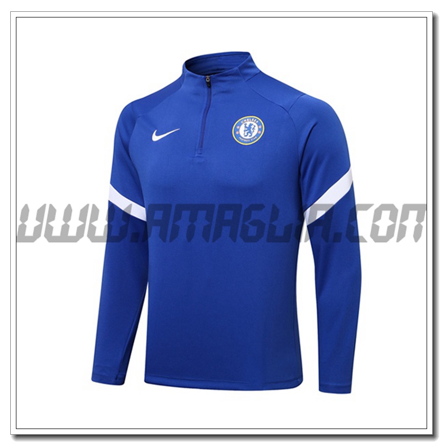 Felpa Allenamento FC Chelsea Blu Marino/Grigio 2021 2022