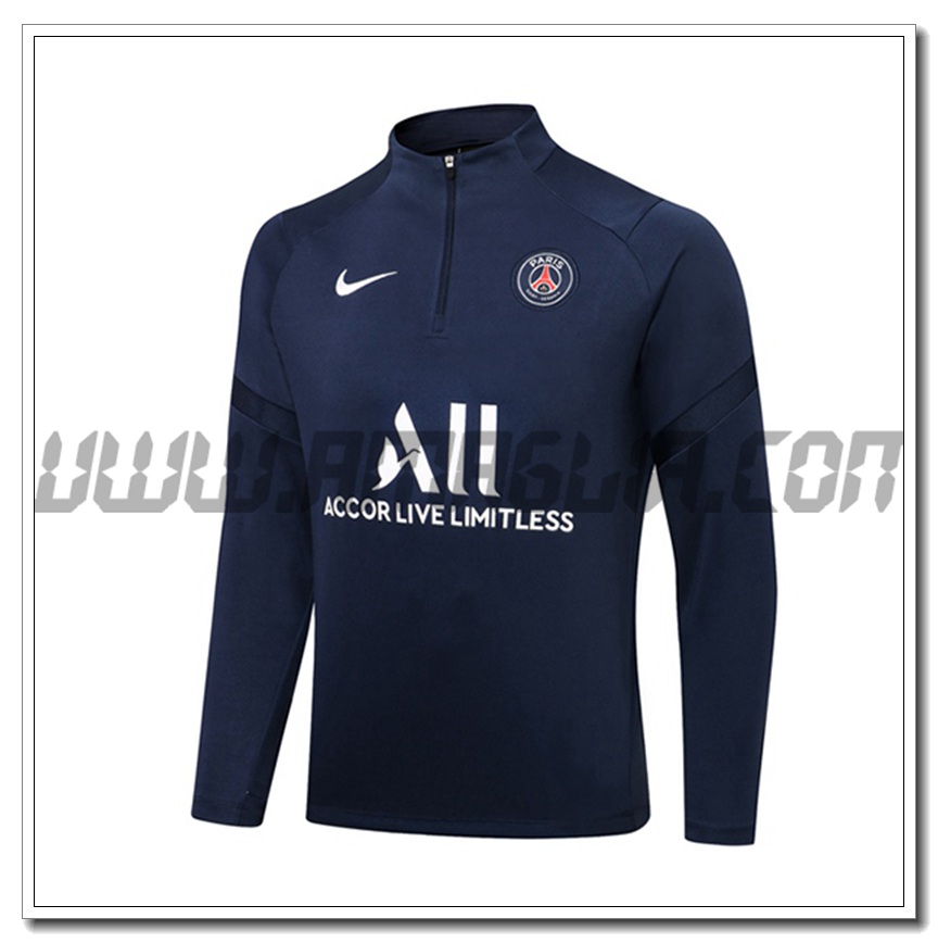 Felpa Allenamento Jordan PSG Blu Marino 2021 2022