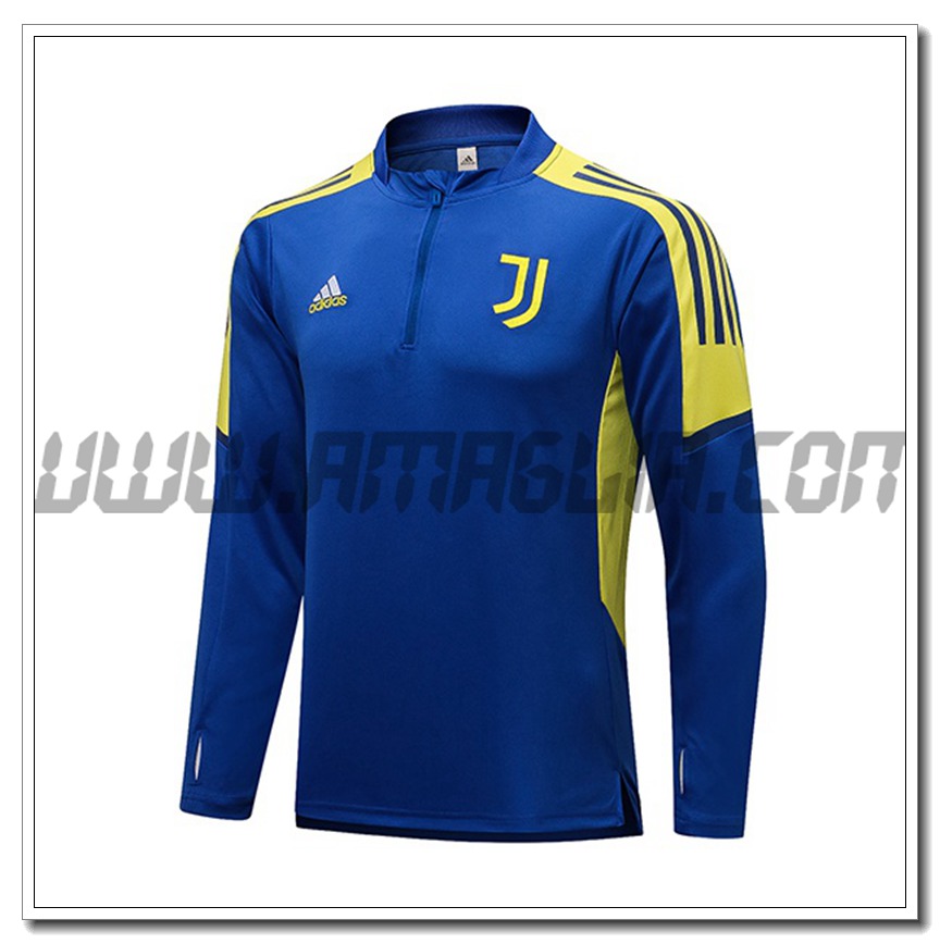 Felpa Allenamento Juventus Blu/Giallo 2021 2022