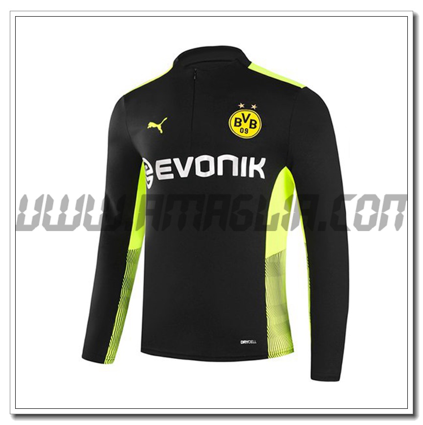 Felpa Allenamento Dortmund BVB Blu Nero/Verde 2021 2022
