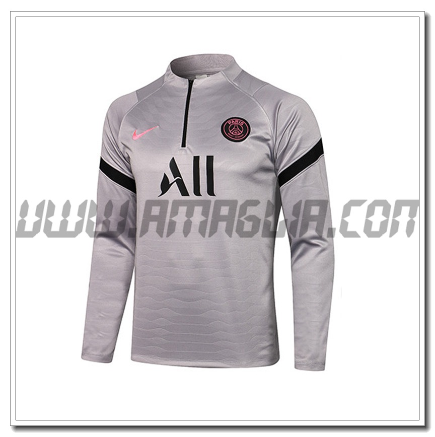 Felpa Allenamento Jordan PSG Grigio 2021 2022