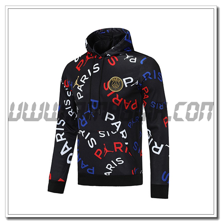 Felpa a Capuche Jordan PSG Nero/Bianco 2021 2022