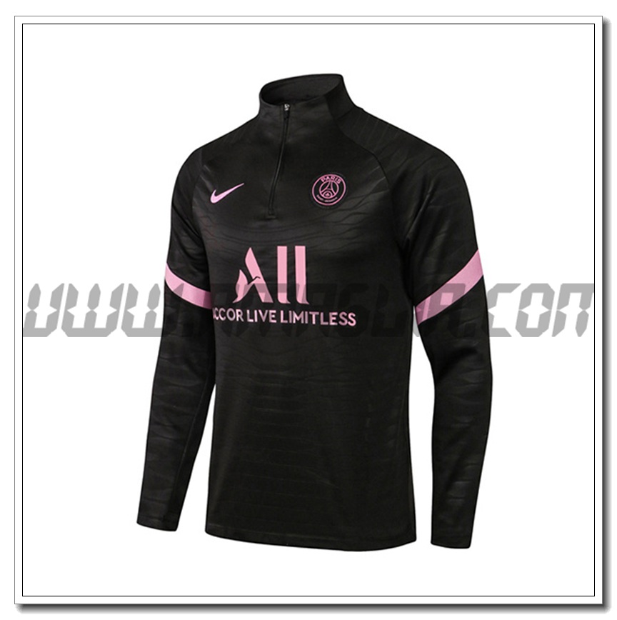 Felpa Allenamento Jordan PSG Stencil Nero Classica 2021 2022