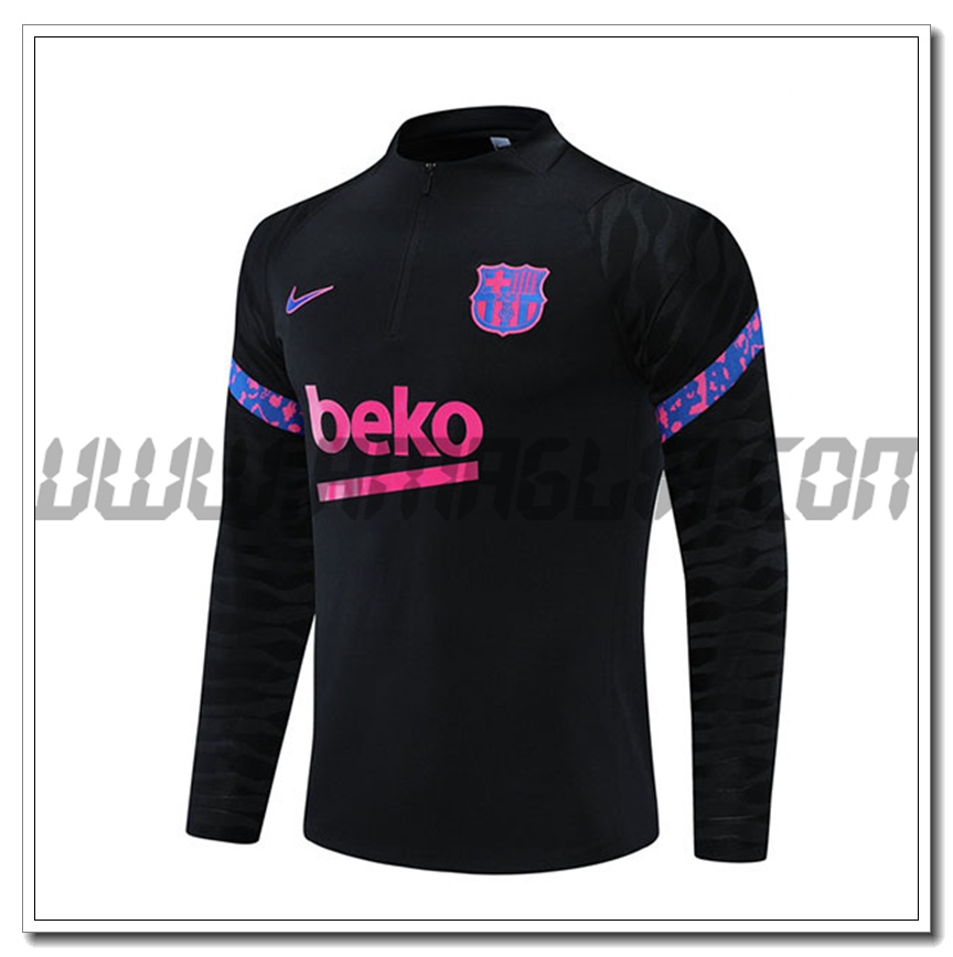 Felpa Allenamento FC Barcellona Nero 2021 2022