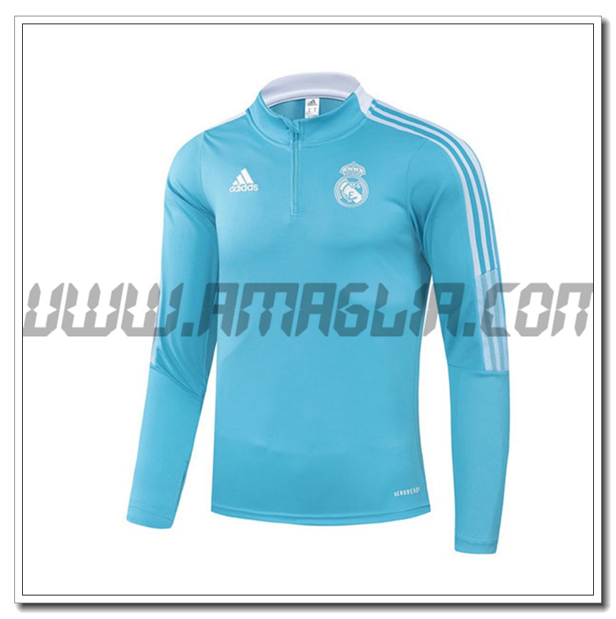 Felpa Allenamento Real Madrid Blu 2021 2022