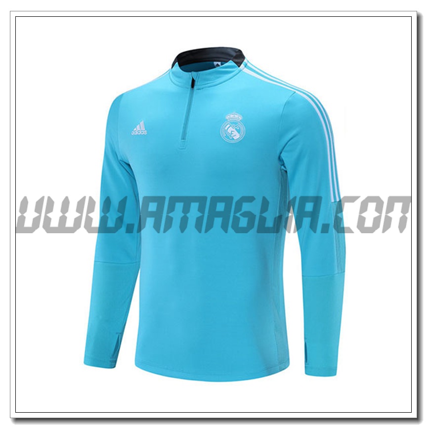 Felpa Allenamento Real Madrid Azzurro 2021 2022