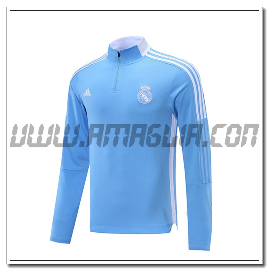 Felpa Allenamento Real Madrid Blu 2021 2022 -1