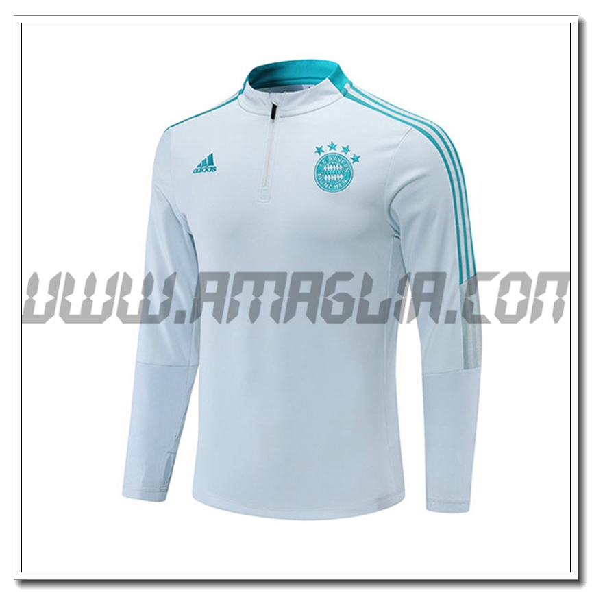 Felpa Allenamento Bayern Monaco Bianco 2021 2022