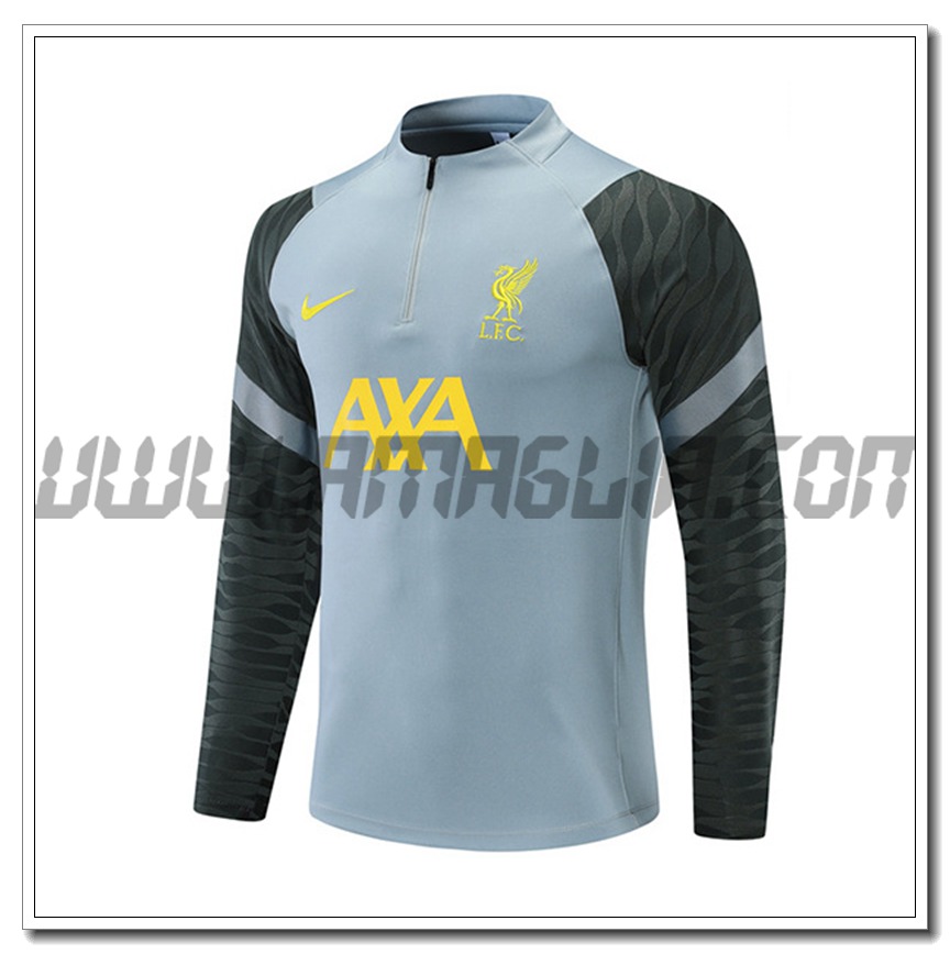 Felpa Allenamento FC Liverpool Blu Grigio Chair 2021 2022