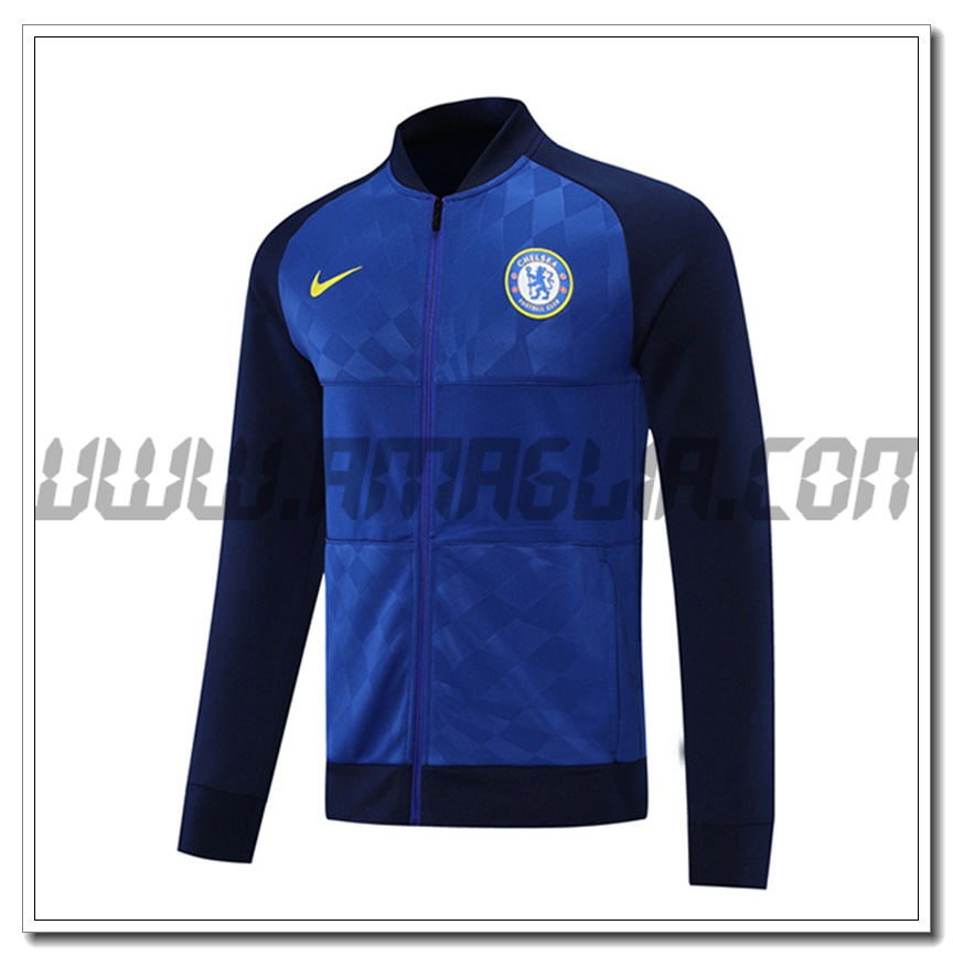 Felpa Allenamento FC Chelsea Versione Giocatore Blu Marino 2021 2022