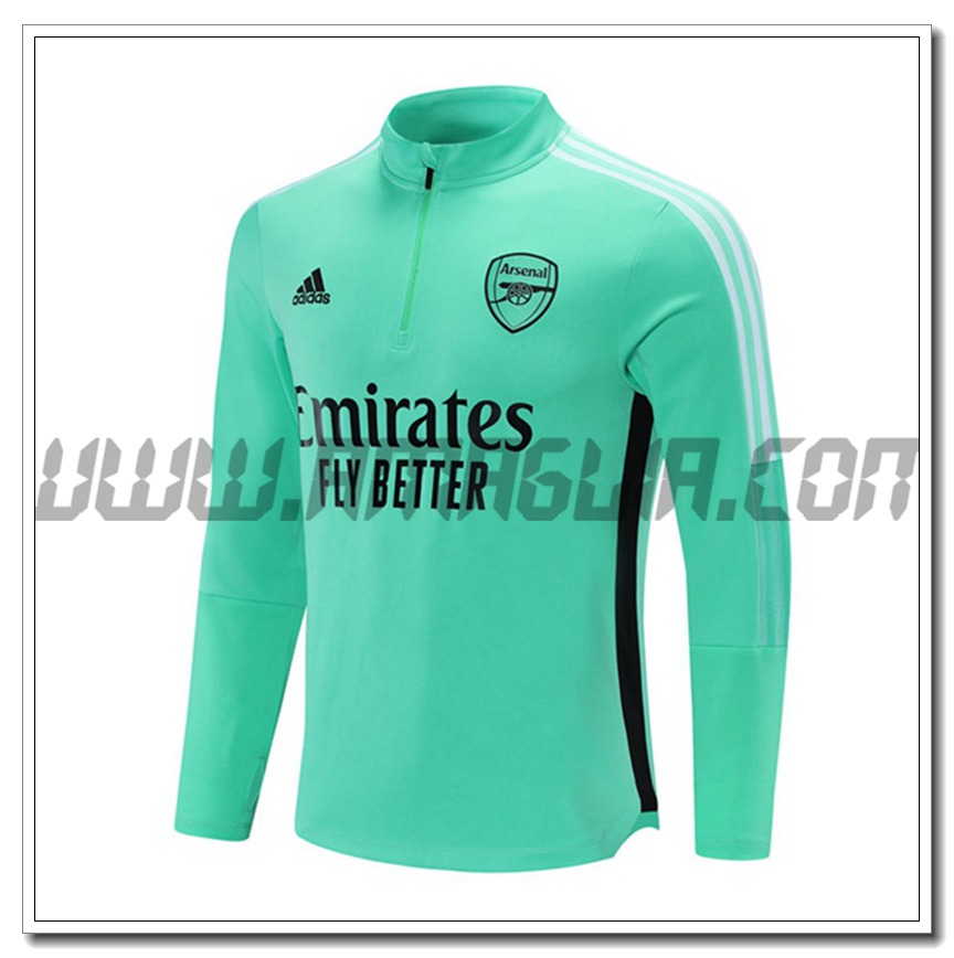 Felpa Allenamento Arsenal Verde 2021 2022