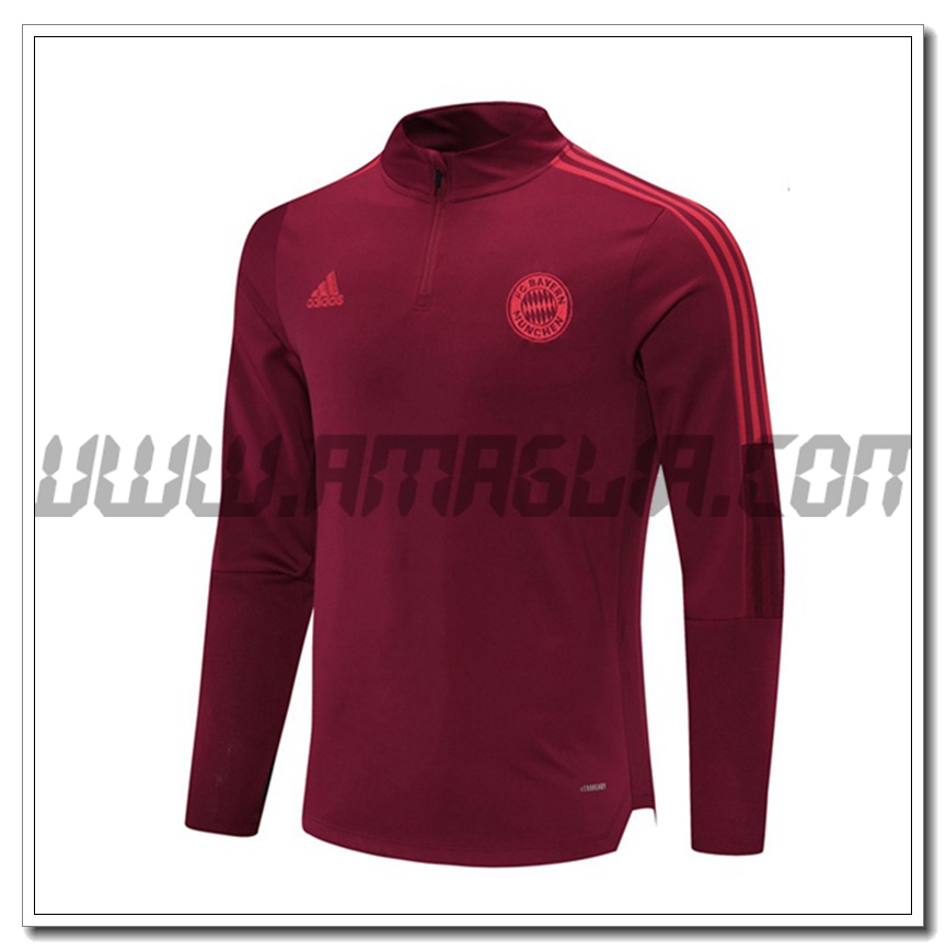Felpa Allenamento Bayern Monaco Rosso 2021 2022 -1