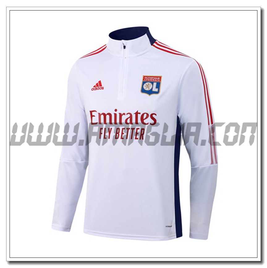 Felpa Allenamento Loyn OL Bianco 2021 2022