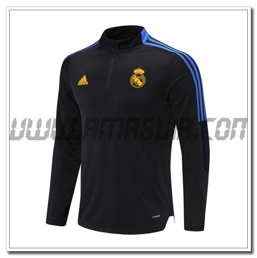 Felpa Allenamento Real Madrid Nero 2021 2022