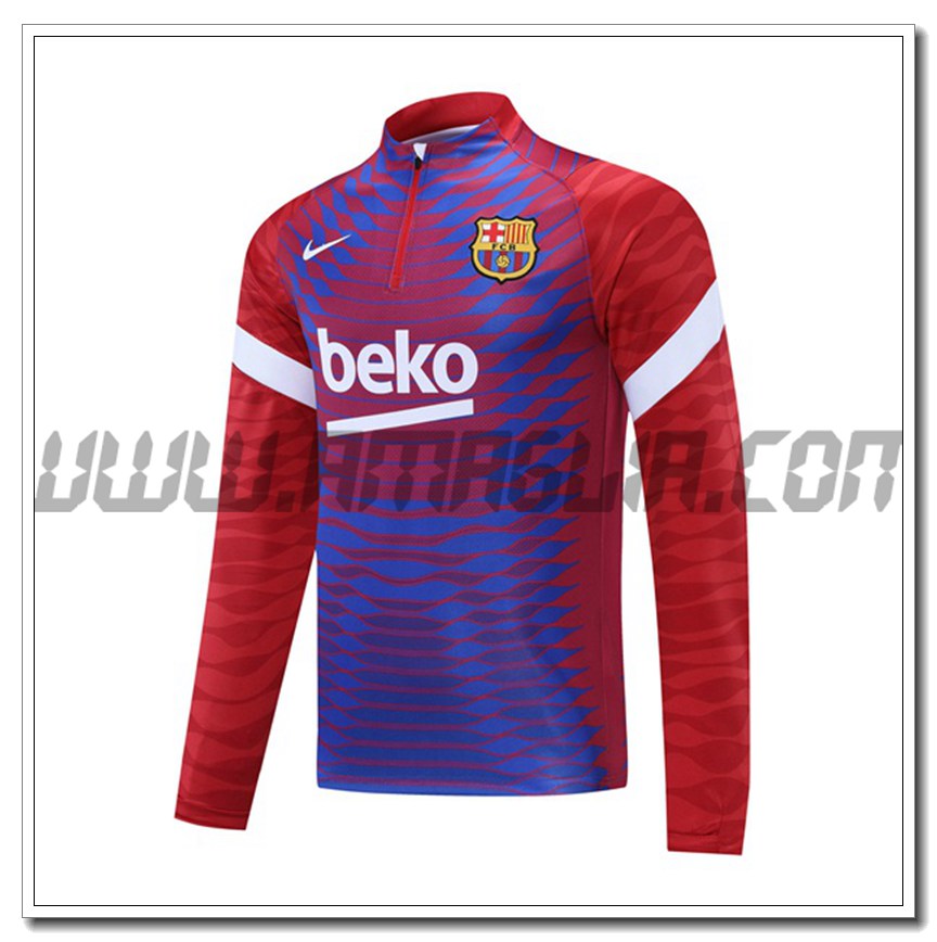 Felpa Allenamento Bayern Monaco Rosso/Nero 2021 2022 -1