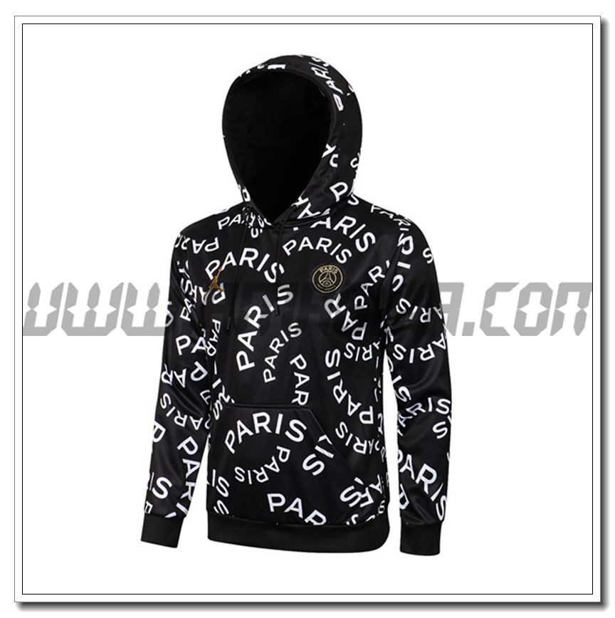 Felpa a Capuche Jordan PSG Nero 2021 2022