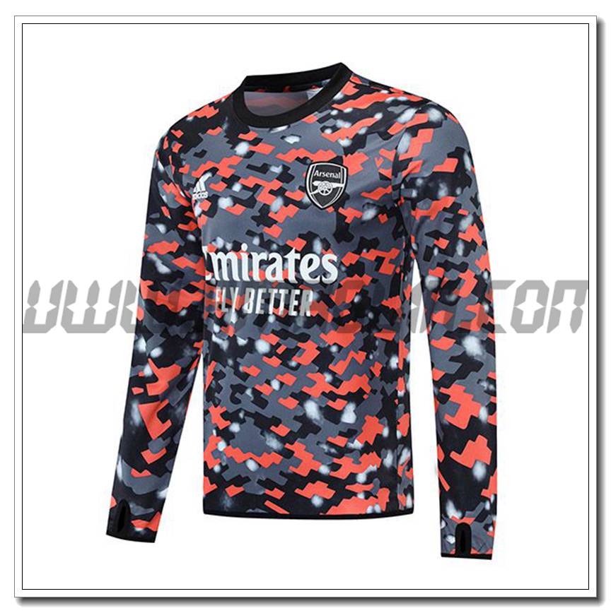 Felpa Allenamento FC Arsenal Grigio/Rosso 2021 2022